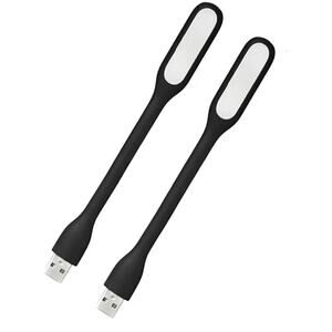 2 Mini USB LED Light Book Night Light Flexible Reading Lamp Portable Laptop